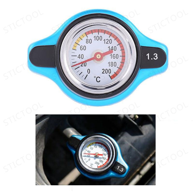 Universal Thermo Temp Gauge Radiator Cap Car Motor Radiator Caps 0.9/1.1/1.3 Bar Small/Big Head