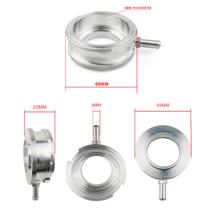 CNC Machining Thicken Aluminum Filler Neck Bolt-on Small/Medium/Large Size Aluminum Water Inlet Seat