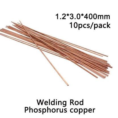 Copper Phosphorus Solder Brazing Alloy Welding Rod Flat 10pcs/pack Air Conditioner Welding Rod