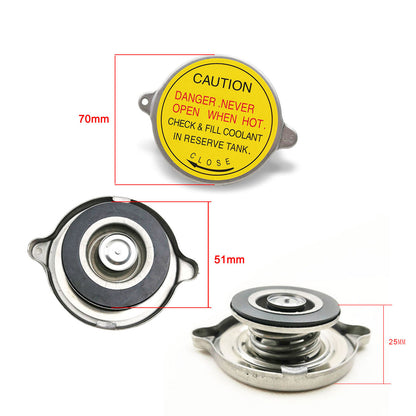 Double Sealing Stainless Radiator Cap Truck Generator Radiator Cap Water Tank Cover 0.5/0.9/1.1/1.3/1.5/2.0 Bar