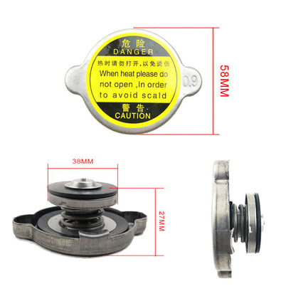 Double Sealing Stainless Radiator Cap Truck Generator Radiator Cap Water Tank Cover 0.5/0.9/1.1/1.3/1.5/2.0 Bar