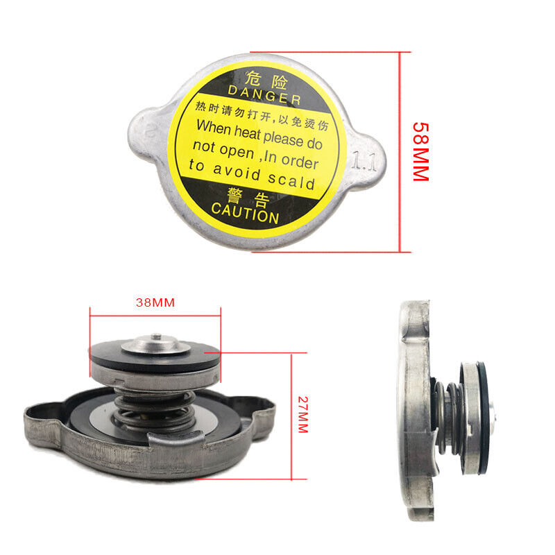 Double Sealing Stainless Radiator Cap Truck Generator Radiator Cap Water Tank Cover 0.5/0.9/1.1/1.3/1.5/2.0 Bar